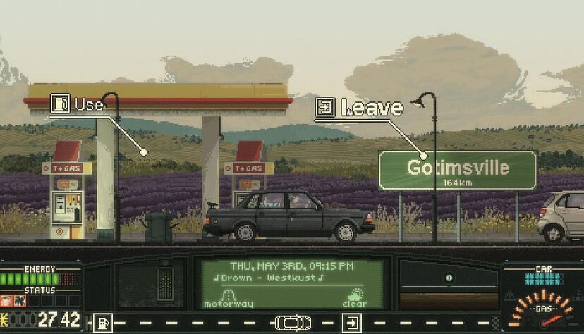 Kein Roadtrip ohne Sprit: Tankstopp in &laquo;Keep Driving&raquo;