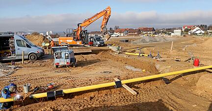 Im Baugebiet Obere Fundel in Kochendorf wurden bereits erste Gasleitungen verlegt. Foto: Archiv/Seidel Im Baugebiet Obere Fundel in Kochendorf wurden bereits erste Gasleitungen verlegt. Foto: Archiv/Seidel