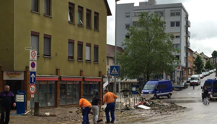 Überschwemmung in Künzelsau | 29.05.