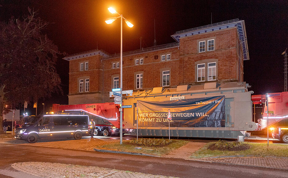 Schwerlasttransport Gro&szlig;transformator