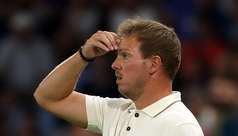 Bundestrainer Julian Nagelsmann präsentiert sich fassungslos.