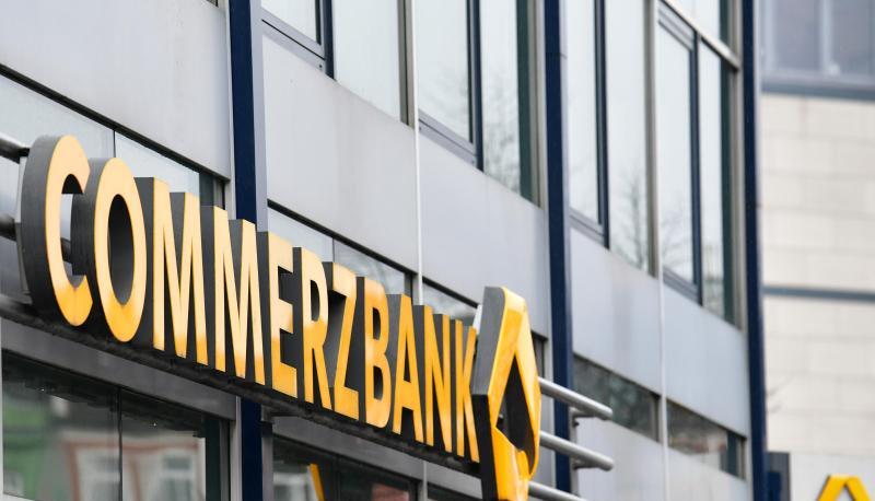 Eine Commerzbank-Filiale im Hamburger Stadtteil Altona.