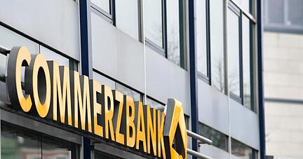 Eine Commerzbank-Filiale im Hamburger Stadtteil Altona.