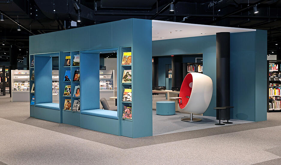 Hell, geräumig, gemütlich: Diesen Eindruck haben Besucher, die in der umgebauten Stadtbibliothek Heilbronn im K3 unterwegs sind.