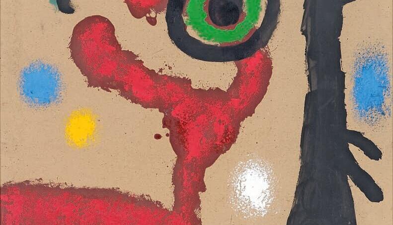 Joan Miró, „Femme e oiseaux“, 1963 Joan Miró, „Femme e oiseaux“, 1963