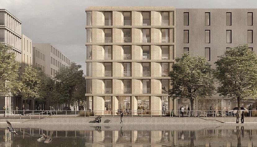 So &auml;hnlich soll das Lehmhaus im Neckarbogen mal aussehen. Die Fassade wird sich aufgrund der geplanten Holzverkleidung allerdings noch optisch ver&auml;ndern.