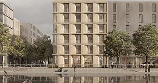 So &auml;hnlich soll das Lehmhaus im Neckarbogen mal aussehen. Die Fassade wird sich aufgrund der geplanten Holzverkleidung allerdings noch optisch ver&auml;ndern.