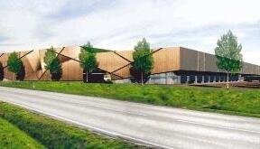 So hätte die geplante Halle aussehen können: Die Computeranimation eines Architekturbüros zeigt einen Vorschlag für das neue Lager des Bekleidungsunternehmens Boss. Foto: lsw So hätte die geplante Halle aussehen können: Die Computeranimation eines Architekturbüros zeigt einen Vorschlag für das neue Lager des Bekleidungsunternehmens Boss. Foto: lsw