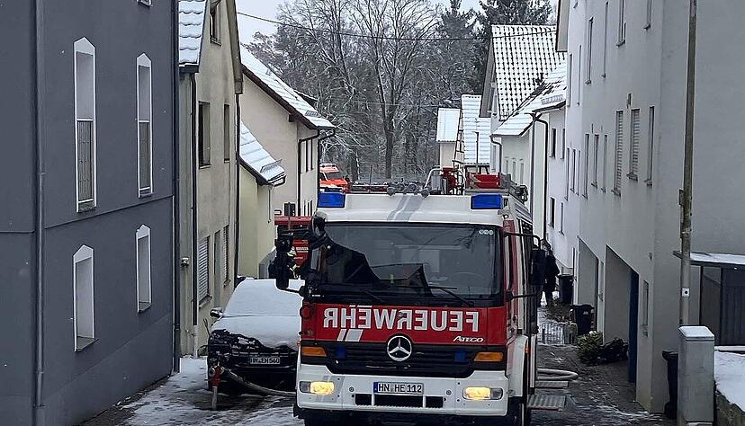 Am Montag wurde der Bereich rund um den Brandort in Leingarten abgesperrt.