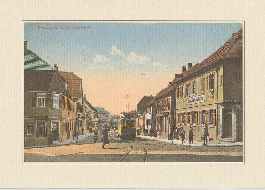 Die Klingenbergstraße in Böckingen ist zur Klingenberger Straße geworden. An der linken Ecke war jahrelang das legendäre Café Müller. Die Klingenbergstraße in Böckingen ist zur Klingenberger Straße geworden. An der linken Ecke war jahrelang das legendäre Café Müller.