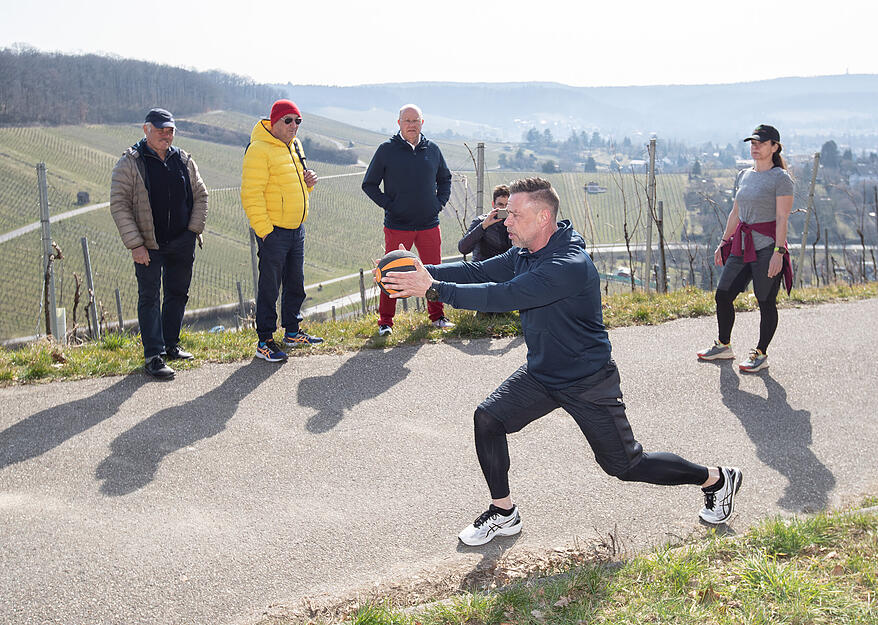 Er&ouml;ffnung des Intersport Trimm-Dich-Pfades am Wartberg