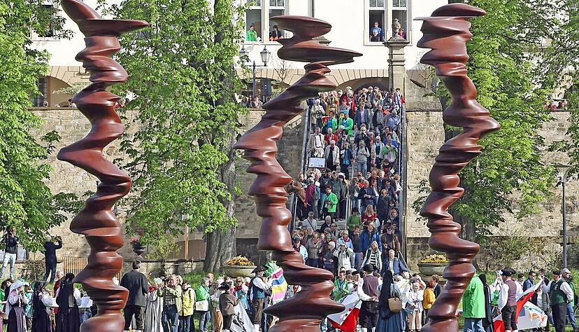 Lagas 2016 Landesgartenschau &Ouml;hringen Zentrales W&uuml;rth-Kunstwerk im Hofagrten