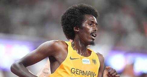 Mohamed Abdilaahi hat den deutschen Rekord &uuml;ber die zehn Kilometer auf der Stra&szlig;e geknackt. (Archivbild)