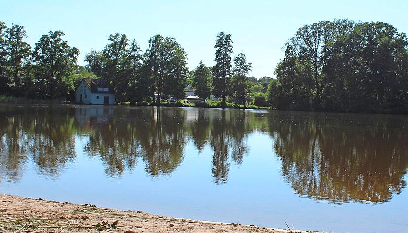 Mit 23,9 Grad war der Buchhorner See die letzten Tage sehr warm. Das Gewässer ist zudem sehr flach. Bedingungen, die Bakterien mögen. Wegen erhöhter Konzentration von Fäkalbakterien wird vom Baden abgeraten.
Fotos: Stefanie Jani Mit 23,9 Grad war der Buchhorner See die letzten Tage sehr warm. Das Gewässer ist zudem sehr flach. Bedingungen, die Bakterien mögen. Wegen erhöhter Konzentration von Fäkalbakterien wird vom Baden abgeraten.
Fotos: Stefanie Jani