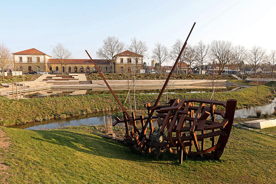 Leserführung über das Gartenschaugelände Eppingen
