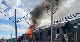 Viele Passagiere wurden bei dem Angriff auf einen Bahnhof in Schostka verletzt.