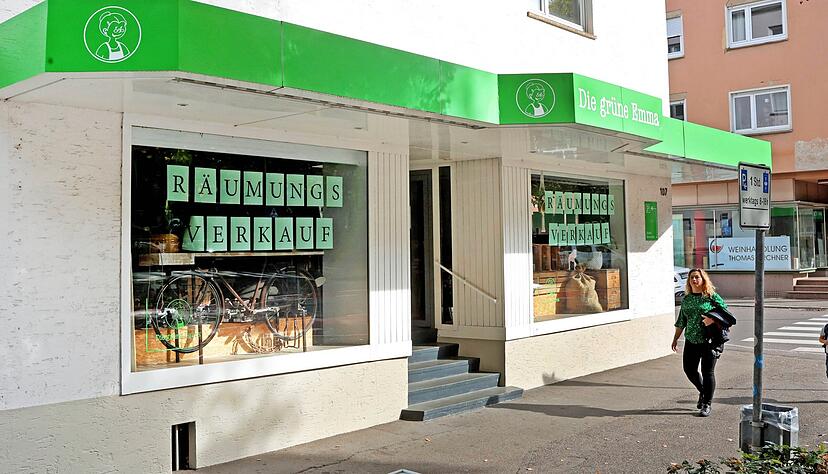 Räumungsverkauf: Die "Grüne Emma" in der Heilbronn Karlstraße wird in den nächsten Wochen schließen.
Foto: Ralf Seidel