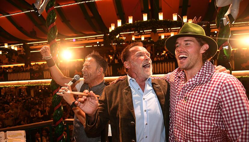 Auch Schwarzeneggers Sohn Christopher war dabei.