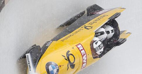 Maximilian Arndt hat bei der Bob-WM im Vierer die besten Aussichten. Foto: Urs Flueeler