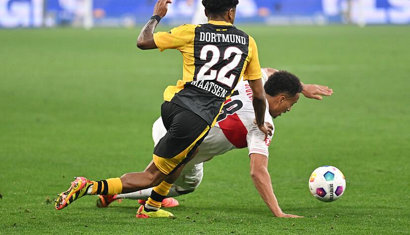 Der VfB Stuttgart erkämpft sich drei wichtige Punkte im Topspiel gegen Borussia Dortmund. Der VfB Stuttgart erkämpft sich drei wichtige Punkte im Topspiel gegen Borussia Dortmund.