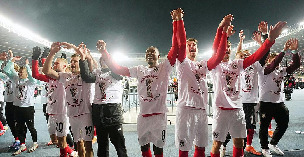 Hoch die Hände: Österreich reist erstmals seit 1998 wieder zu einer WM.