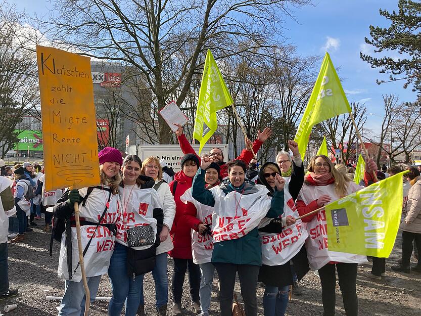 Warnstreik am SLK-Klinikum Gesundbrunnen