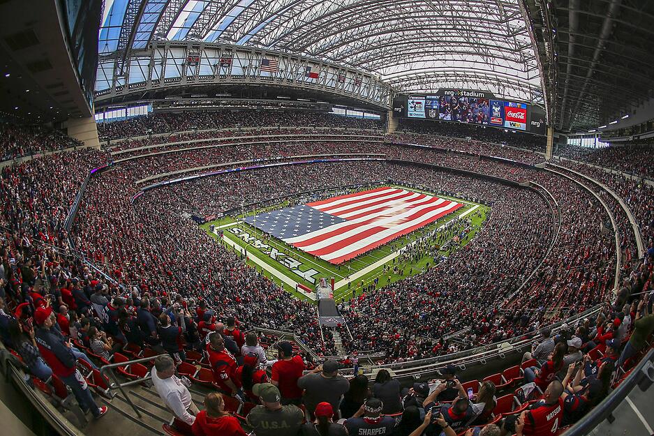 Houston (USA): Im NRG Stadium haben 72.000 Menschen Platz. Die WM 2026 macht mit f&uuml;nf Gruppenspielen, einem Sechszehntelfinale und einem Achtelfinale dort Halt.