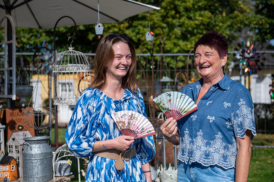 Zahlreiche Besucher sind bei der Messe "Garten & Genuss" in Bad Rappenau zu Gast.
