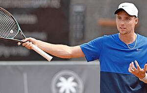 Sch&auml;tzt sich gl&uuml;cklich, nicht im Krieg zu sein wie Kollege Sergej Stachowski: der Ukrainer Oleksii Krutykh. Auch sein 65 Jahre alter Vater ist mit in Heilbronn dabei.