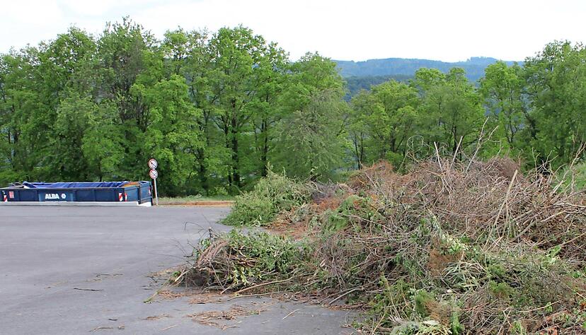 Der Sammelplatz in Pfedelbach-Buchhorn wurde am 14. Juni 2016 eingeweiht. Er ist asphaltiert, die Bereiche Gr&uuml;ngut und Reisig sind klar getrennt. Foto: Archiv/Reichert