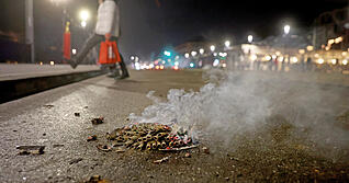 Das Verbot f&uuml;r Krach-Feuerwerk wurde in Heilbronn vielfach missachtet.