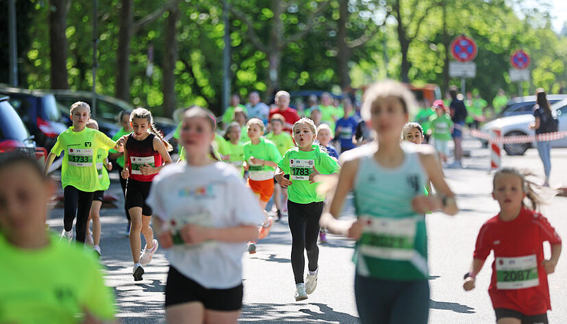 Bei dem Mini-Marathon des Trollis gingen am Samstag mehr als 2000 kleine Läufer an den Start.