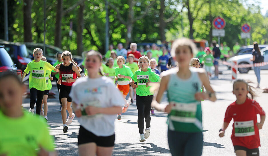Bei dem Mini-Marathon des Trollis gingen am Samstag mehr als 2000 kleine Läufer an den Start.