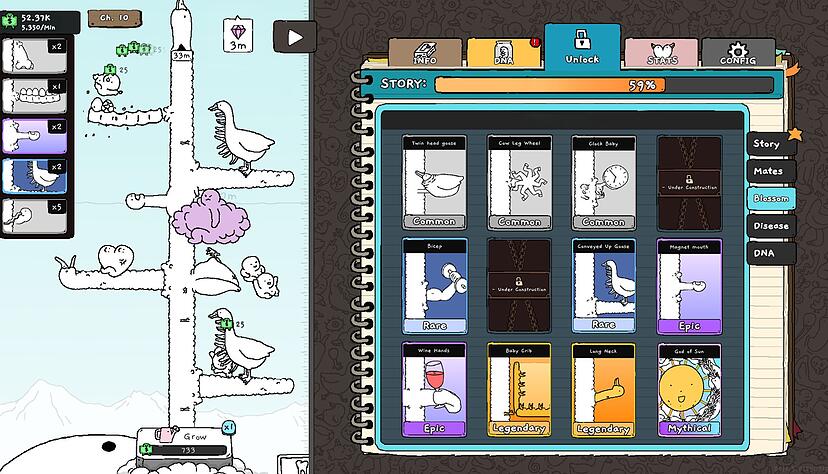 Je weiter man im Game kommt, desto mehr Mechaniken lassen sich freischalten.