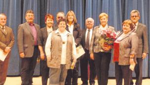 Zahlreiche Ehrungen gab es bei der C&auml;cilienfeier. Die f&uuml;r ihre lange Treue Ausgezeichneten freuten sich &uuml;ber die Wertsch&auml;tzung ihres Einsatzes.Foto: privat