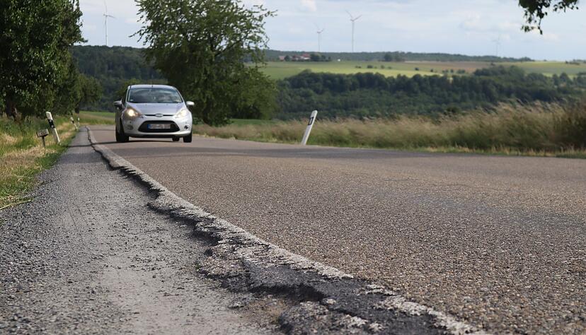 Die Marlacher Steige z&auml;hlt zu den wichtigsten und gleichzeitig kaputtesten Kreisstra&szlig;en im Hohenlohekreis.