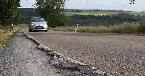 Die Marlacher Steige z&auml;hlt zu den wichtigsten und gleichzeitig kaputtesten Kreisstra&szlig;en im Hohenlohekreis.