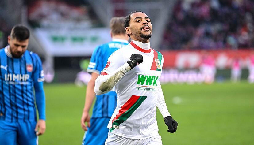 Alexis Claude-Maurice ist Augsburgs Matchwinner. Alexis Claude-Maurice ist Augsburgs Matchwinner.