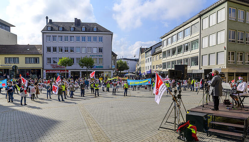 Verdi-Warnstreik in Heilbronn Verdi-Warnstreik in Heilbronn