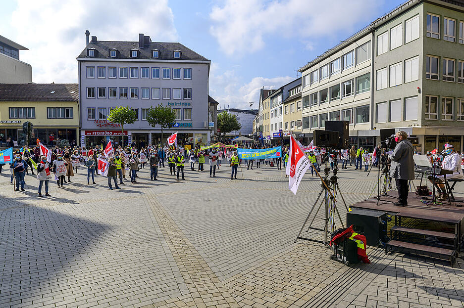 Verdi-Warnstreik in Heilbronn