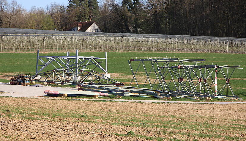 Baustelle bei Zweiflingen-Friedrichsruhe. Baustelle bei Zweiflingen-Friedrichsruhe.