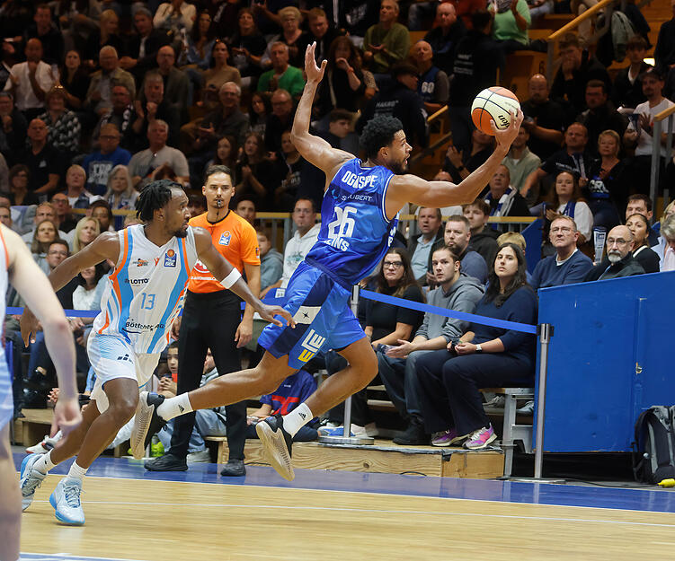 Basketball Hakro Merlins Crailsheim Merlins Crailsheim (blau) - Science City Jena