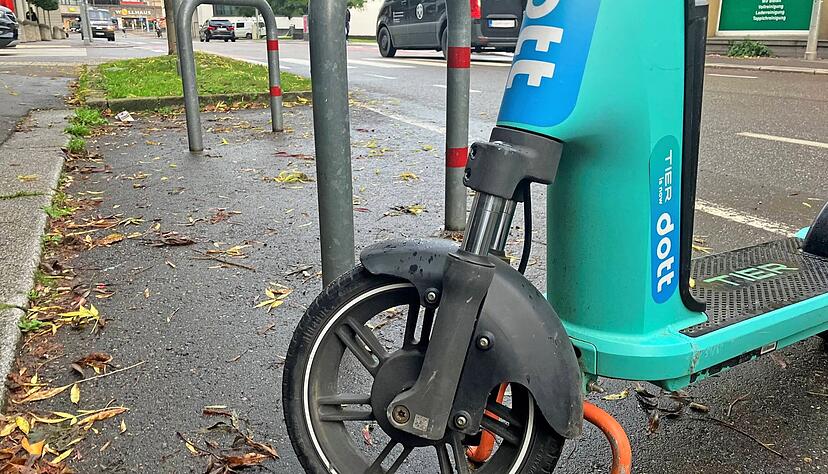 Konkurrenzlos teuer: Leihroller der Firma Dott in Heilbronn.