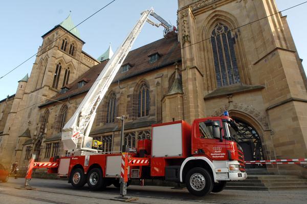 Steinschlag an Kilianskirche | 10.04.