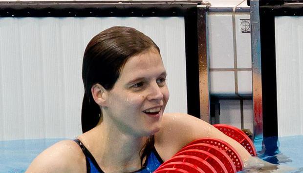 Die sehbehinderte Daniela Schulte schwamm im Vorlauf Weltrekord über 200 Meter Lagen und holte Silber im Finale. Foto: Daniel Karmann