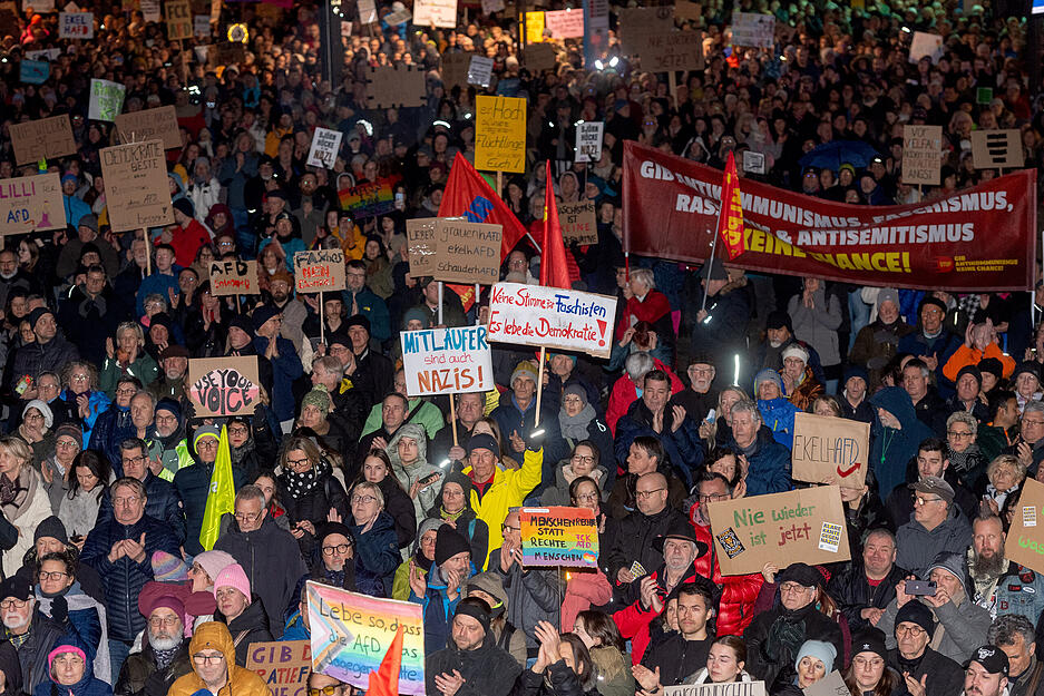 Demo gegen Rechtsextremismus und für Demokratie in Heilbronn