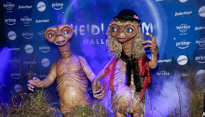 Heidi Klum und Tom Kaulitz verkleideten sich 2024 als Au&szlig;erirdische. (Archivfoto)