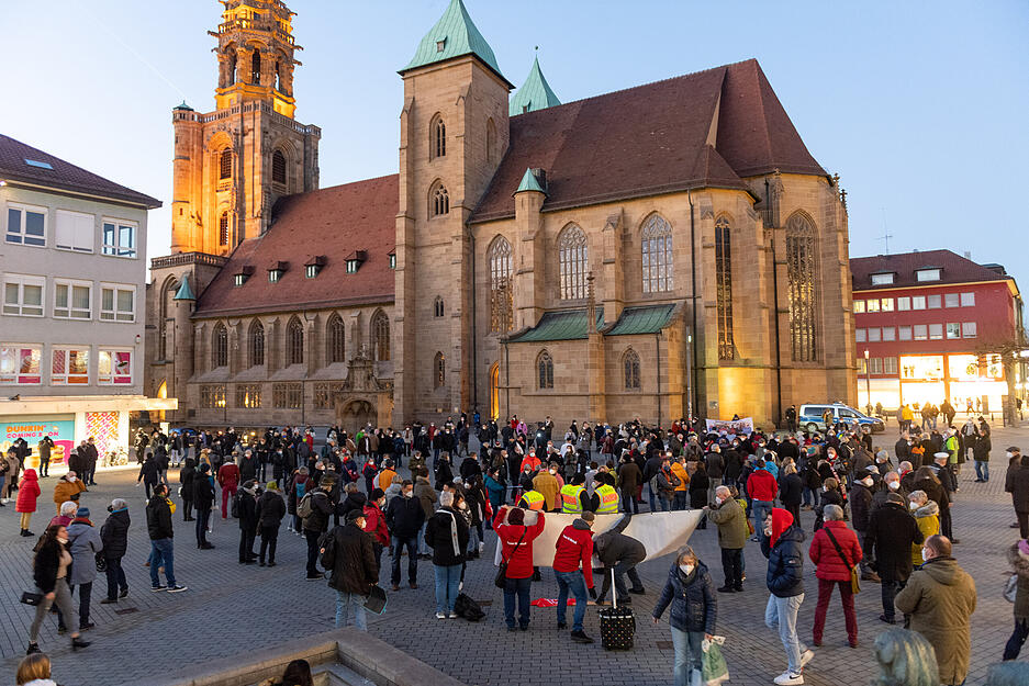 Corona-Gegendemo in Heilbronn