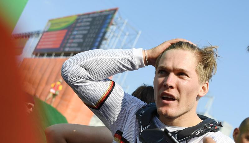 Luis Brethauer hat beim BMX-Training einen Wadenbeinbruch und B&auml;nderrisse im rechten Sprunggelenk erlitten. Foto: Felix Kaestle