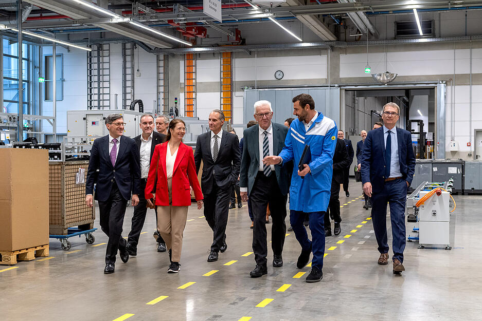 Eröffnung des Highspeed-Technikums bei EBM-Papst mit Ministerpräsident Winfried Kretschmann